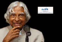 AcSIR – Dr. APJ Abdul Kalam Summer Training Program 2018