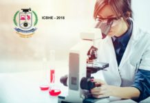 ICBHE – 2018 | International Conference On Bioengineering On Health And Environment By Sathyabama University ICBHE - 2018
