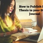 How to Publish Ph.D. Thesis in your Dream Journal How to Publish Ph.D. Thesis in your Dream Journal