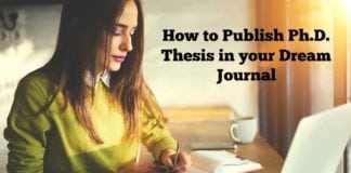 How to Publish Ph.D. Thesis in your Dream Journal