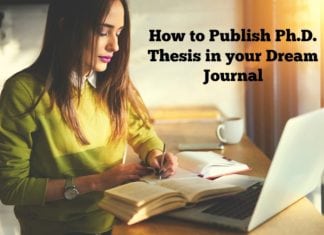 How to Publish Ph.D. Thesis in your Dream Journal How to Publish Ph.D. Thesis in your Dream Journal