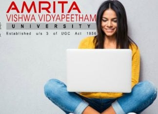 Amrita Vishwa Vidyapeetham M.Sc. Admission Notification 2018