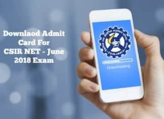 Download CSIR NET June 2018 Admit Card & Upload Documents Download CSIR NET June 2018 Admit Card & Upload Documents