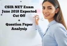 CSIR NET Exam June 2018 Expected Cut Off, Question Paper Analysis