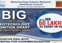 BIRAC Biotechnology Ignition Grant | Grant-In-Aid of Rs. 50 Lakhs BIRAC Biotechnology Ignition Grant