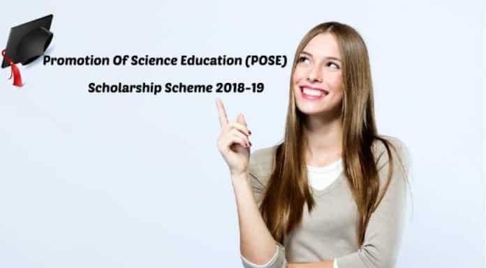 POSE Scholarship Scheme 2018-2019