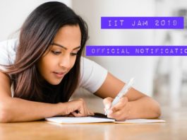 IIT JAM 2019 Official Notification IIT JAM 2019 Official Notification
