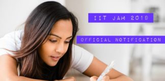 IIT JAM 2019 Official Notification