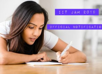 IIT JAM 2019 Official Notification IIT JAM 2019 Official Notification