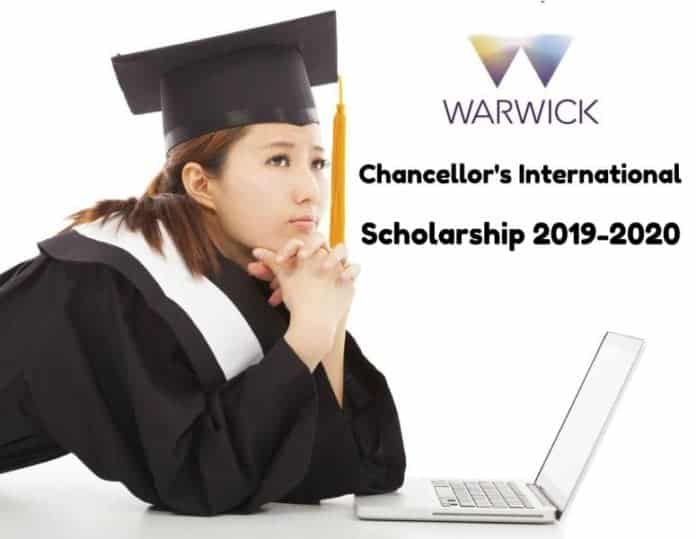 Chancellor's International Scholarship 2019-2020