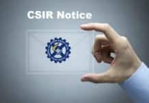 CSIR NOTICE : Re-upload Documents for CSIR NET Exam June 2018