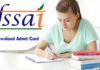 Download Admit Card For FSSAI FAE & JAE Exam 2018 Download Admit Card For FSSAI FAE & JAE Exam 2018