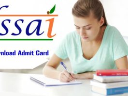 Download Admit Card For FSSAI FAE & JAE Exam 2018