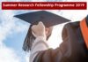 Science Academies’ Summer Research Fellowship Programme 2019 Science Academies' Summer Research Fellowship Programme 2019