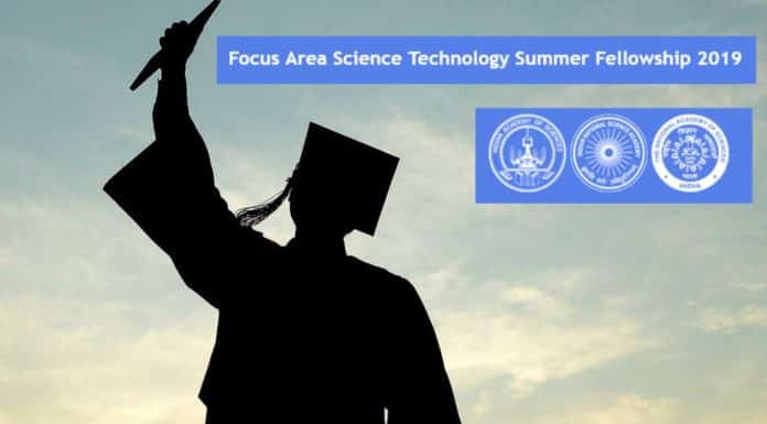 Focus Area Science Technology Summer Fellowship [FAST-SF] – 2019