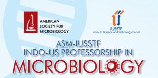 ASM-IUSSTF INDO-US Professorship In Microbiology 2019