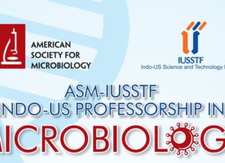 ASM-IUSSTF INDO-US Professorship In Microbiology 2019