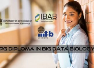 Applications Invited - DBT Funded PG Diploma in Big Data Biology