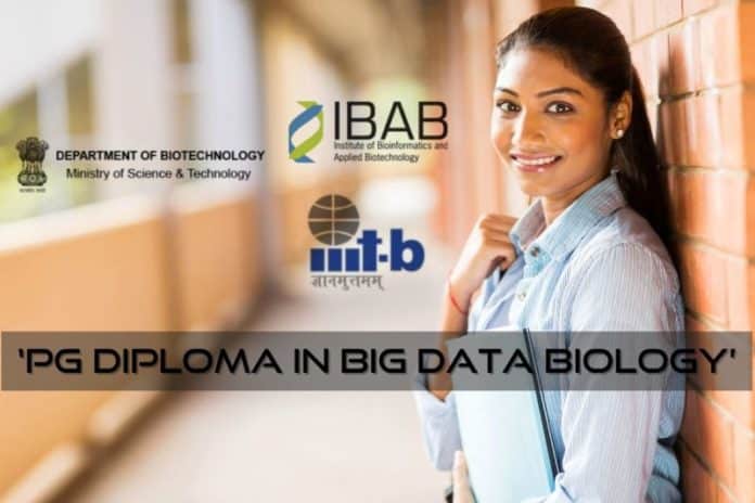 Applications Invited - DBT Funded PG Diploma in Big Data Biology