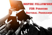 INSPIRE FELLOWSHIP for Pursuing Doctoral Programme – Department of Science & Technology INSPIRE FELLOWSHIP 2018 for Pursuing Doctoral Programme