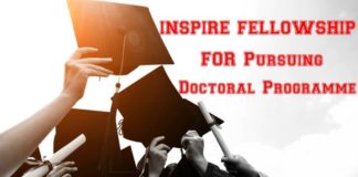 INSPIRE FELLOWSHIP 2018 for Pursuing Doctoral Programme