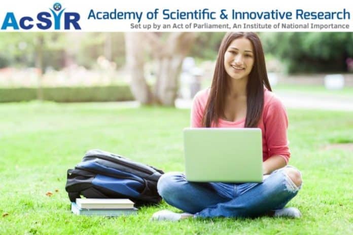 AcSIR PhD Admissions January 2019