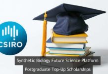 CSIRO SynBio FSP Postgraduate Top-Up Scholarships @ Australia