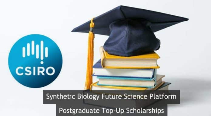 CSIRO SynBio FSP Postgraduate Top-Up Scholarships @ Australia