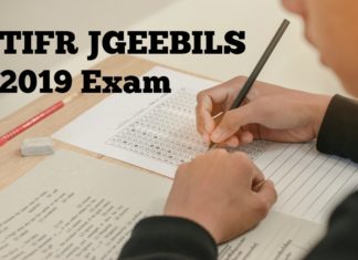 TIFR JGEEBILS 2019 Exam Graduate School Admissions GS-2019