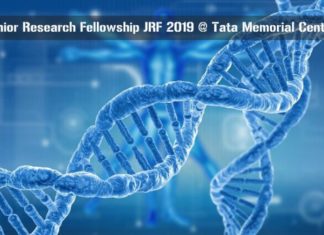 Junior Research Fellowship JRF 2019 @ Tata Memorial Centre Junior Research Fellowship JRF 2019 @ Tata Memorial Centre