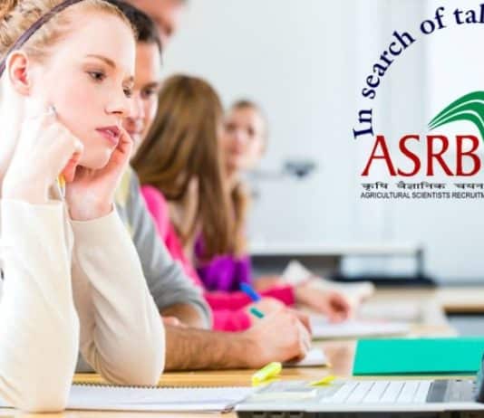 ASRB ICAR National Eligibility Test (NET-II) 2018 Notification