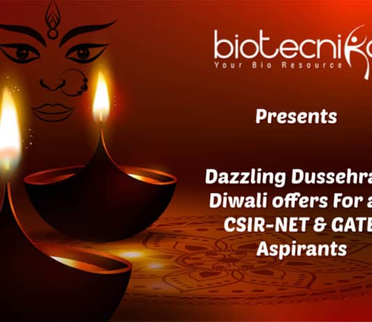 Dazzling Dussehra 2 Diwali offers For all CSIR-NET & GATE Aspirants Dazzling Dussehra 2 Diwali offers For all CSIR-NET & GATE Aspirants