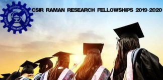 CSIR Raman Research Fellowships 2019-2020