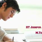IIT Jodhpur M.Tech. Admission Notice (2018-2019)