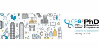 CRG International PhD Fellowship Programme 2019