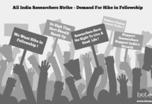 Nationwide Protests For Hike in Fellowship By Research Scholars