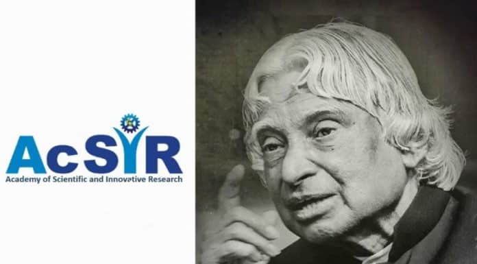 AcSIR – Dr. APJ Abdul Kalam Summer Training