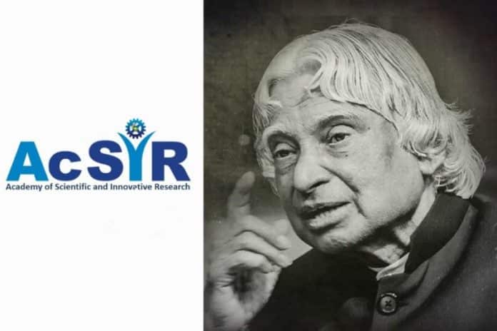 AcSIR – Dr. APJ Abdul Kalam Summer Training