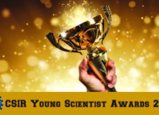 CSIR Young Scientist Awards 2019 – Rs 25 Lakh Research Grant+Rs 50,000/- Cash Prize CSIR Young Scientist Awards 2019 - Rs 25 Lakh Research Grant