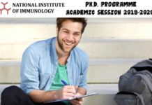 PhD Admission 2019-2020 @ National Institute of Immunology