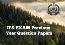 Indian Forest Service Exam Previous Year Question Papers