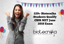 229+ CSIR NET Toppers Qualify CSIR June 2018 Exam With BioTecNika