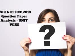 CSIR NET Dec 2018 Question Paper Analysis – Unit Wise Explanation CSIR NET Dec 2018 Question Paper Analysis - Unit Wise Explanation
