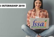FSSAI Internship Scheme 2019 FSSAI September Internship Scheme 2019