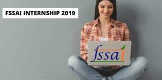 FSSAI September Internship Scheme 2019