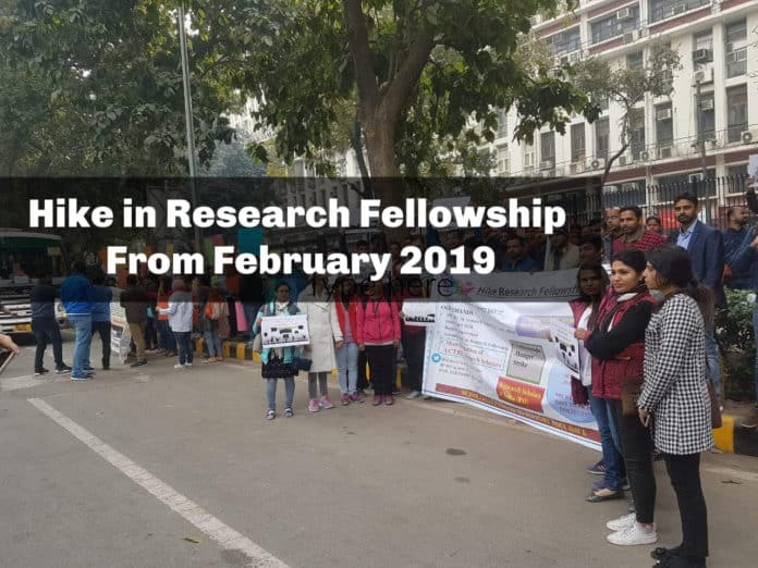 Hike in Research Fellowship From February 2019 Confirmed?