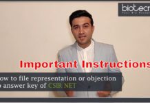 CSIR NET answer key objections : How to raise Representations