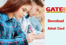 GATE 2019 Admit Card Download