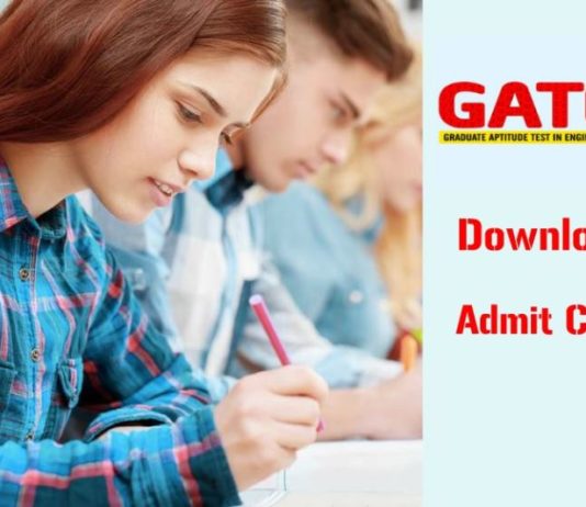 GATE 2019 Admit Card Download