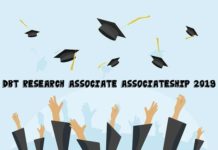 DBT Research Associate Associateship 2019 in Life Science & Biotech DBT-Research Associate Associateship 2019